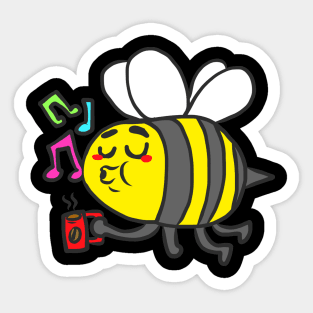 Bumblebee for fat Funny gift bee love for animals Sticker